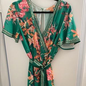 Colorful floral jumpsuit